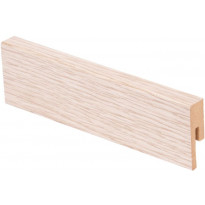 Jalkalista Maler R2 Aava, 12x42x2750mm, MDF, valkolakattu tammi