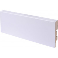 Jalkalista Maler R2 Aava, 12x58x2750mm, MDF, puhdas valkoinen