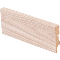 Jalkalista Maler R2 Aava, 12x58x2750mm, MDF, valkolakattu tammi