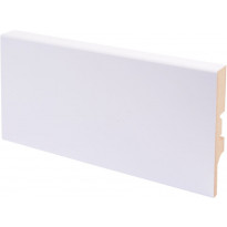 Jalkalista Maler R2 Aava, 12x70x2750mm, MDF, puhdas valkoinen