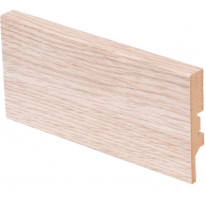 Jalkalista Maler R2 Aava, 12x70x2750mm, MDF, valkolakattu tammi