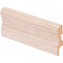 Jalkalista Maler Aura, 16x60x2750mm, MDF, valkolakattu tammi