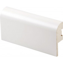 Jalkalista Maler R10 Pyörre, 22x70x2750mm, MDF, valkoinen