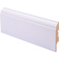 Jalkalista Maler Koski, 16x65x2750mm, MDF, puhdas valkoinen