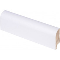 Jalkalista Maler Pyörre, 15x44x2700mm, mänty, valkoinen
