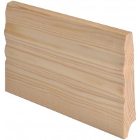 Jalkalista Maler Smart Uurre, 15x90x3300mm, mänty, puuvalmis