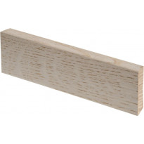 Jalkalista Maler R2 Aava, 12x42x3050mm, tammi, valkolakattu