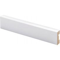 Peitelista Maler Aava, 12x32x3300mm, MDF, valkoinen