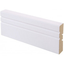 Peitelista Maler Jana, 16x58x2200mm, MDF, puhdas valkoinen