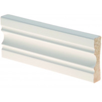 Peitelista Maler Aura, 16x60x2200mm, mänty, valkoinen