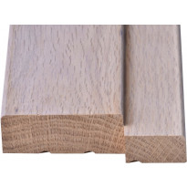 Kynnys Maler kyntteellinen, 92x22/29mm, M7, tammi, valkolakattu