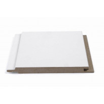Sisustuspaneeli Maler STP-5, 10x120x2070mm, MDF, ympäripontattu, valkoinen