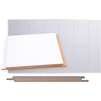 Kattopaneeli Maler STP-5 10x160x2070mm, mdf, ympäripontattu, lumi