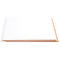 Sisustuspaneeli Maler STP-0, 10x195x2070mm, MDF, ympäripontattu, lumi