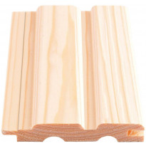 Sisustuspaneeli Maler STP-6 PN valeura, 14x95x2085mm, EM/VM, ympäripontattu, puuvalmis