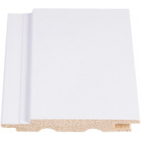 Sisustuspaneeli Maler STS-3 PN, 13x95x2100mm, Sj mänty, ympäripontattu, maalattu, lumi