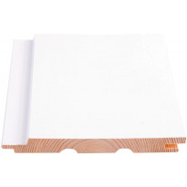 Sisustuspaneeli Maler STS-3 PN, 14x145x2100mm, Sj mänty, ympäripontattu, maalattu, valkoinen