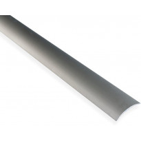 Saumalista Maler sileä, 5x30x2000mm, alumiini, tarra, harjattu teräs