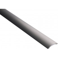 Saumalista Maler sileä, 5x30x2000mm, alumiini, tarra, harjattu grafiitti