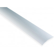 Saumalista Maler sileä, 5x40x2000mm, alumiini, tarra, hopea anodisoitu