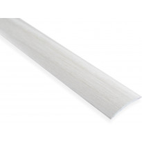 Saumalista Maler sileä, 5x40x2000mm, alumiini, tarra, alumiini, valkotammi