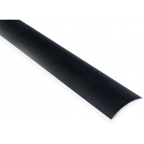 Eritasolista Maler sileä, 0-10mm, 6.2x41x2000mm, alumiini, tarra, musta anodisoitu