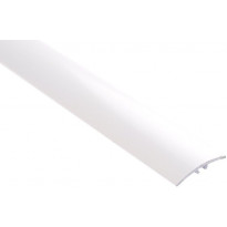 Eritasolista Maler sileä, 0-10mm, 5x40x2000mm, alumiini, tulppa, valkoinen