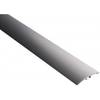 Eritasolista Maler sileä, 0-10mm, 5x40x2000mm, alumiini, tulppa, harjattu grafiitti