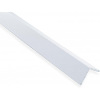 Kulmalista Maler sileä, 2x25x25x2000mm, alumiini, valkoinen maalattu