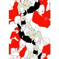Kuitutapetti Marimekko Ystävät, 23360, 0,70x10,05m, non-woven