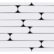 Tapetti Marimekko Putki, mustavalkoinen, 0.7x10.05m