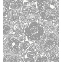 Tapetti Marimekko Kurjenpolvi, harmaa, 0.7x10.05m