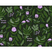 Tapetti Marimekko Kasvio, musta/vihreä, 0.7x10.05m