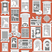 Tapetti Mini Moderns One Day, 0.52x10m, non-woven