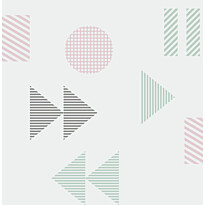 Tapetti Mini Moderns Play/Record, 0.52x10m, paperi, pastelli