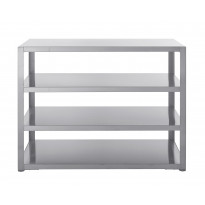Kesäkeittiön työtasomoduuli hyllyillä Myoutdoorkitchen, 120 cm, ruostumaton teräs