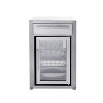Kesäkeittiön jääkaappimoduuli Myoutdoorkitchen, vapaasti seisova, ruostumaton teräs