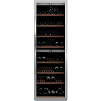 Kahden lämpötilan viinikaappi mQuvée WineExpert 180 Stainless SW-180S, teräs
