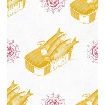 Paneelitapetti Mindthegap Sardines Yellow, 1.56x3m