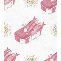 Paneelitapetti Mindthegap Sardines Red, 1.56x3m