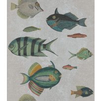 Paneelitapetti Mindthegap Poissons Grey, 1.56x3m