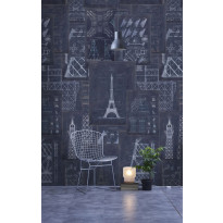 Paneelitapetti Mindthegap Grand Eiffel Blue, 1.56x3m