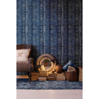 Paneelitapetti Mindthegap Bogolanfini, 1.56x3m, sininen
