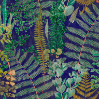 Paneelitapetti Mindthegap Green sanctuary, 1.56x3m, sininen