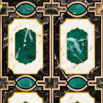 Paneelitapetti Mindthegap Waldorf, 1.56x3m, vihreä