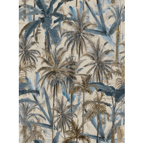 Paneelitapetti Mindthegap The Jungle, 1.56x3m, sininen/beige