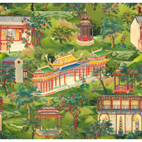 Paneelitapetti Mindthegap Yuyuan, 1.56x3m, vihreä