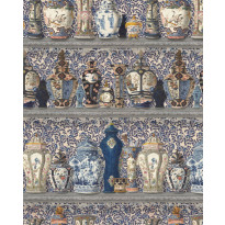Paneelitapetti Mindthegap Ceramic Wonders, 1.56x3m, harmaa