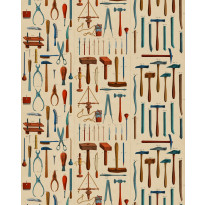Paneelitapetti Mindthegap Old Tools, 1.56x3m, beige