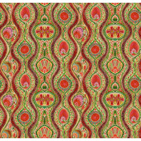 Tapetti Mindthegap Hippie Paisley, 1.56x3m, punainen/vihreä